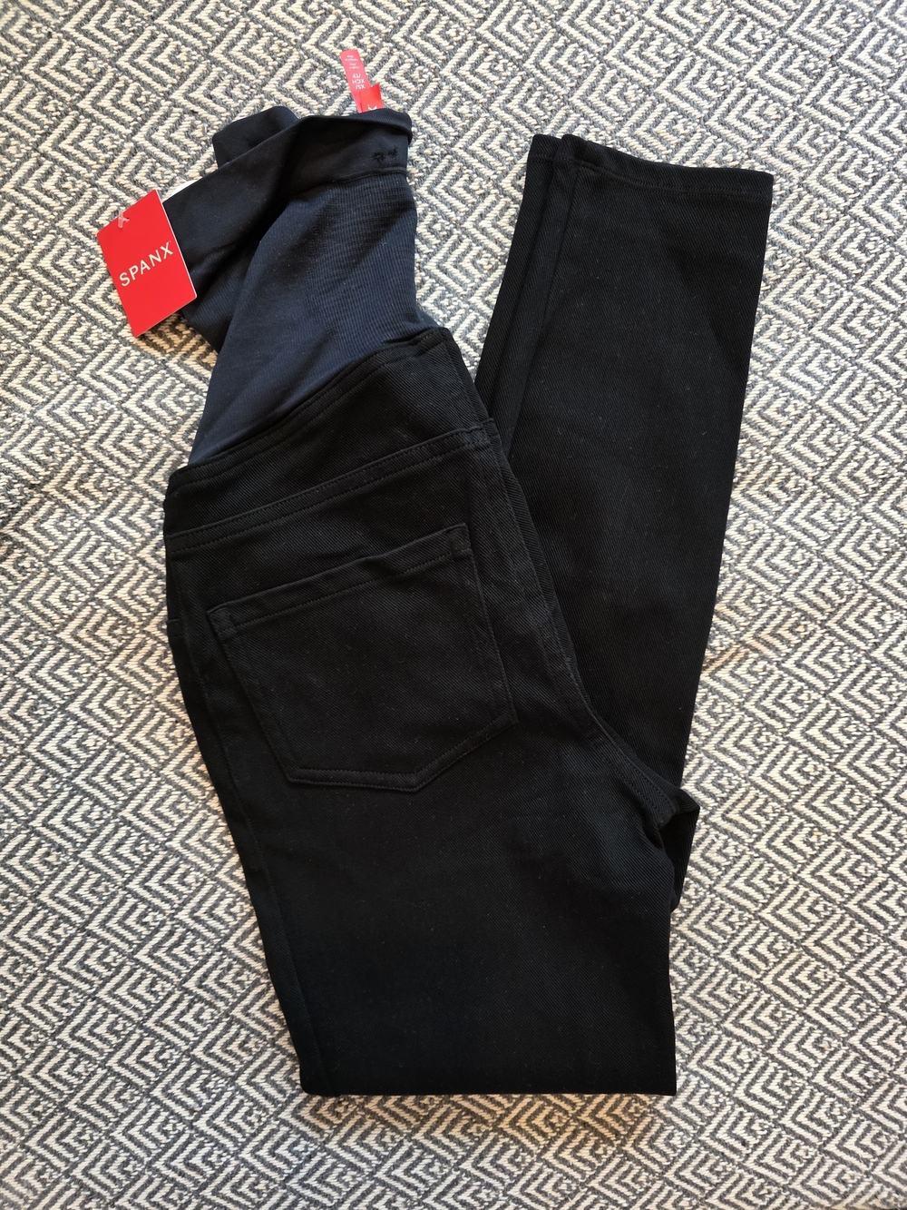 SPANX Maternity Black High-Waist Stretch Jeggings